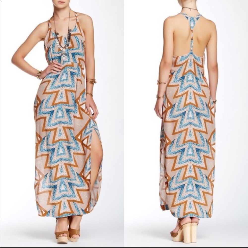 Free People Serves You Right back T-strap maxi